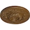 Ekena Millwork Monique Ceiling Medallion (Fits Canopies up to 3 3/4"), 13 3/4"OD x 1"P, Smokey Topaz Crackle CM13MOSTC - alternate 2